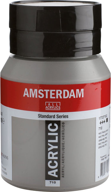Amsterdam standard series acrylverf pot 500 ml neutraalgrijs 710