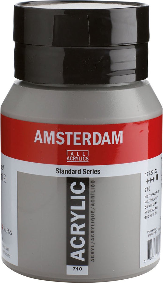 Amsterdam standard series acrylverf pot 500 ml neutraalgrijs 710