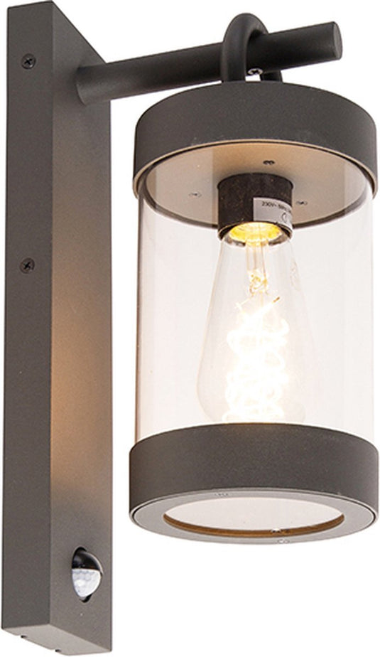 Trio sambesi - wandlamp - antraciet - excl. 1x e27 4 w - afstandsbediening - geintegreerde dimmer - traploos instelbare lichtkleur - nachtlampje - sterlichteffect - rgbw-kleurenwisselaar - geheugenfunctie - buitenverlichting - ip44