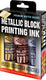 Essdee block printing ink metallic set - lino verf - 3 kleuren – goud, zilver, brons - 100ml
