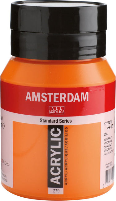 Amsterdam standard series acrylverf pot 500 ml azo-oranje 276