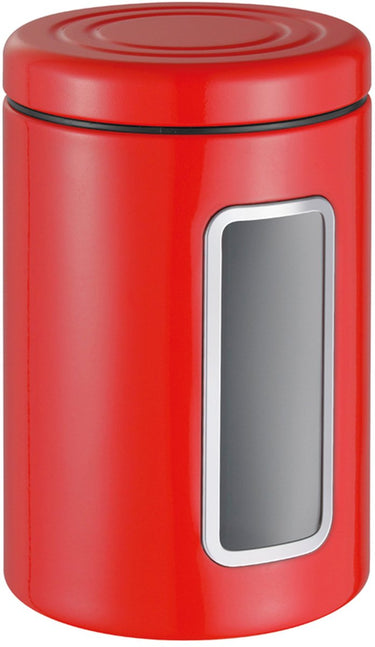 Wesco classic line voorraadbus met venster | 2 liter | metaal - mint | voorraadpot