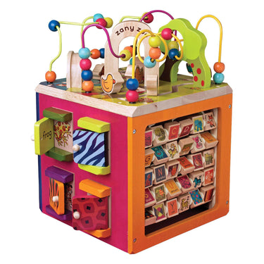 Zany zoo activiteitenkubus - 35x35x46cm