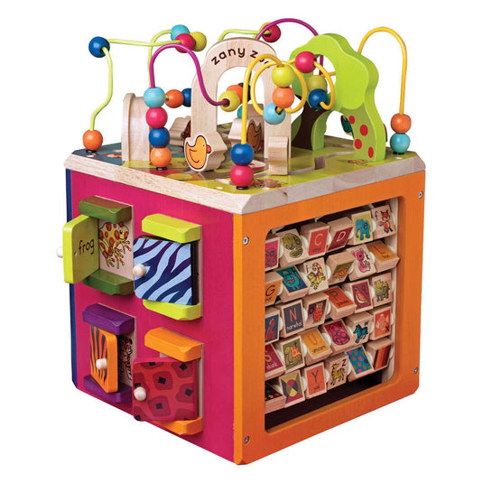 Zany zoo activiteitenkubus - 35x35x46cm