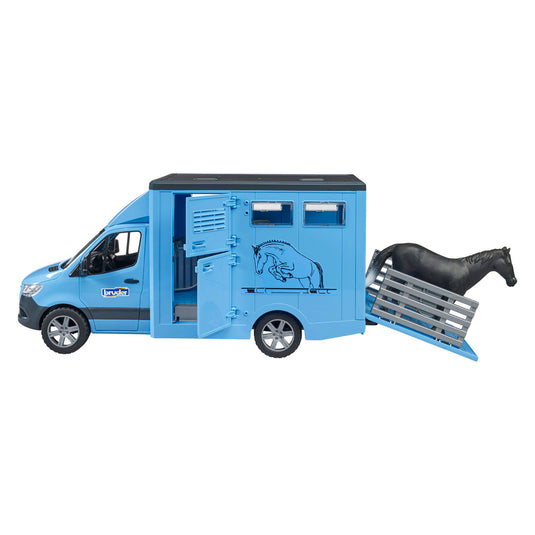 Bruder mercedes benz sprinter paardentransport m 1 paard - 1:16