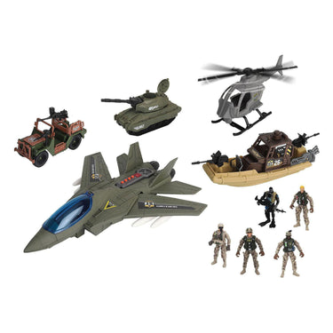 Rc soldier foe militaire voertuigen set - 10dlg.
