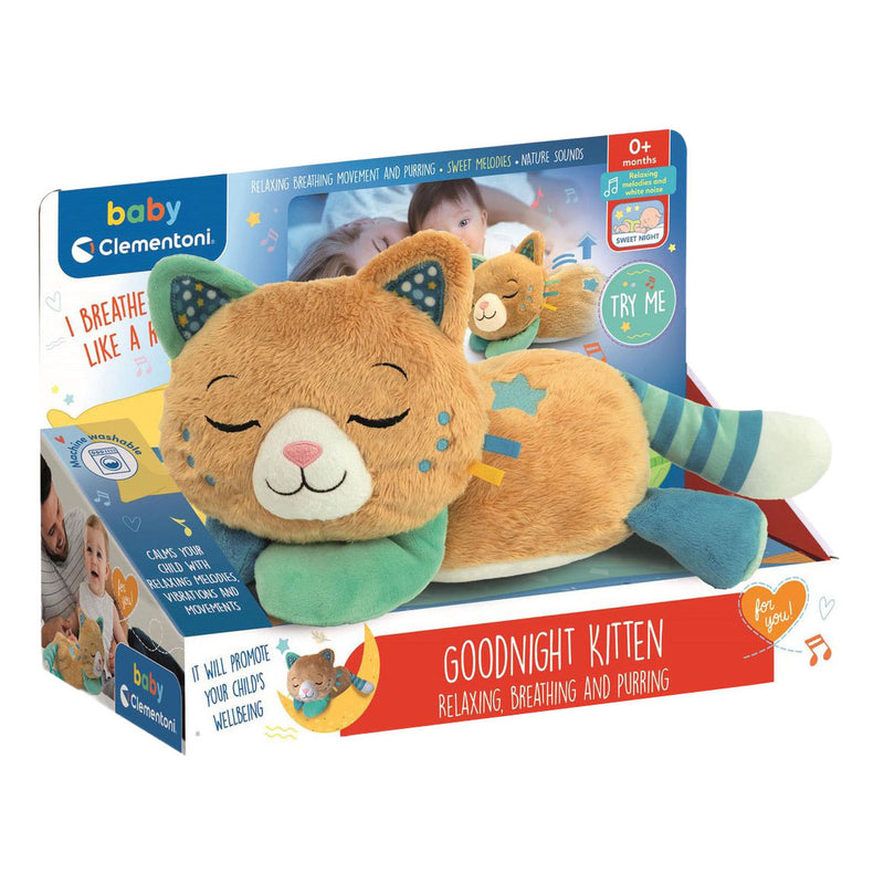 Load image into Gallery viewer, Clementoni baby spinnende knuffelkat
