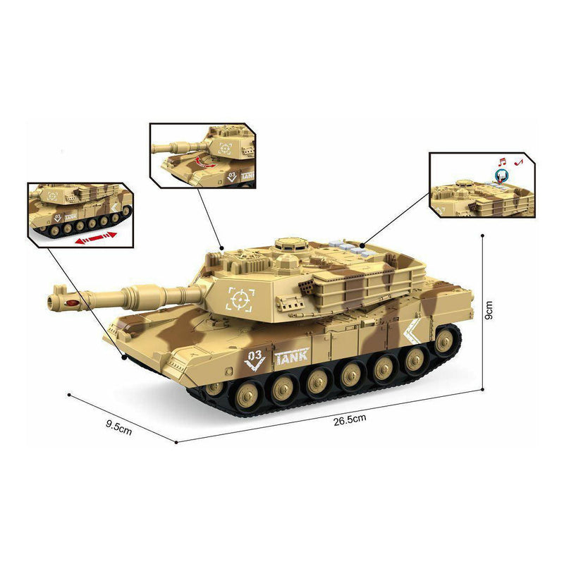 Load image into Gallery viewer, Tank met licht en geluid 1:16 - 26cm
