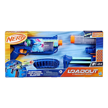 Nerf loadout cyberlight ghost blaster voor foamdarts en 24 n1-darts