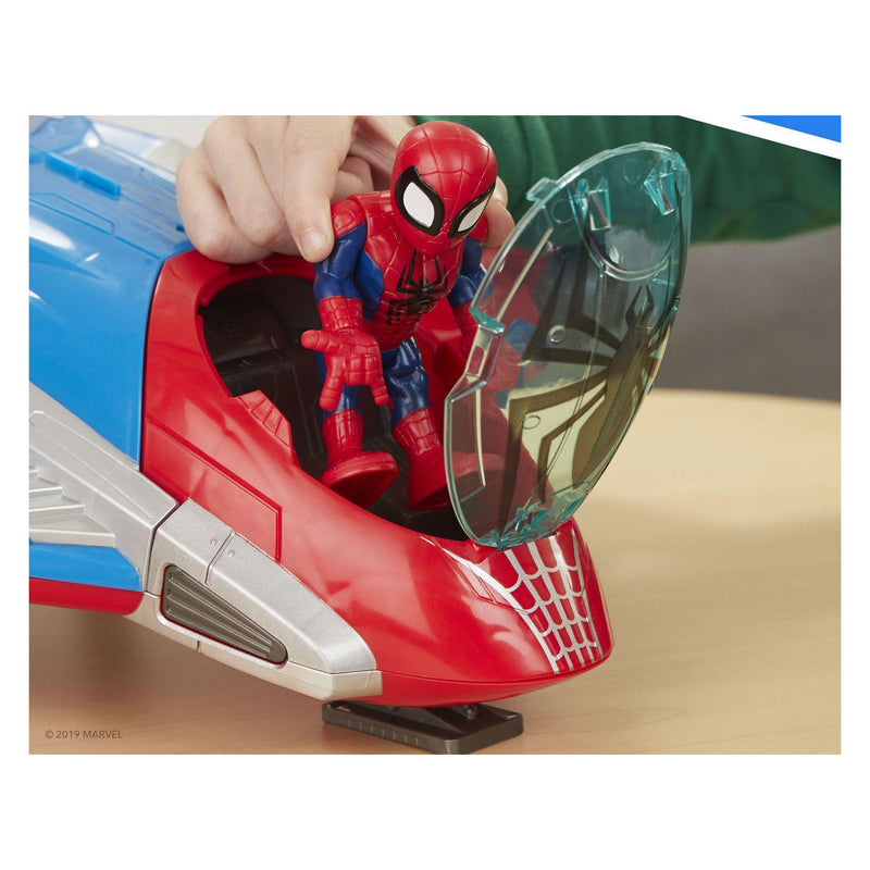 Load image into Gallery viewer, Super hero adventures spiderman jetquarters speelset
