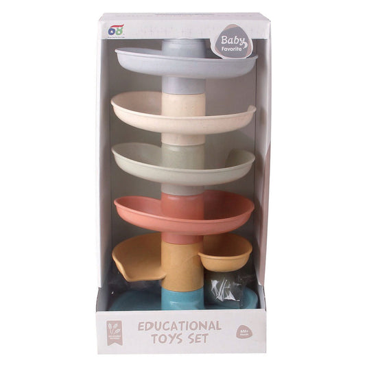Spiraaltoren pastel kleuren - 35cm