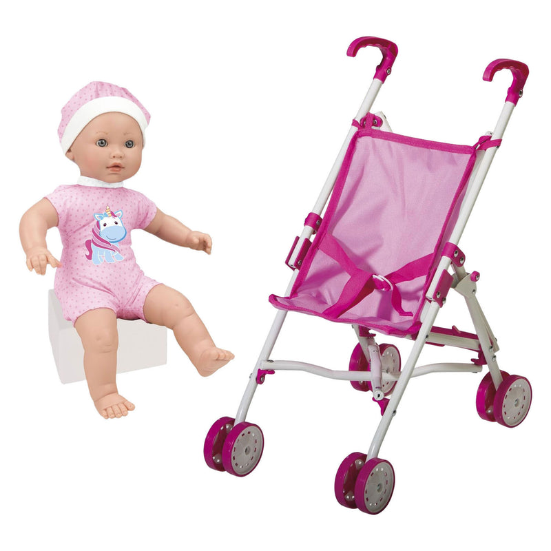 Load image into Gallery viewer, Babypop met buggy - 35cm
