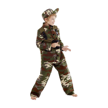 Verkleedpak militair - maat 128