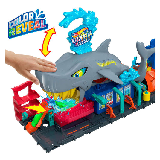 Hot wheels city ultra shark car wash