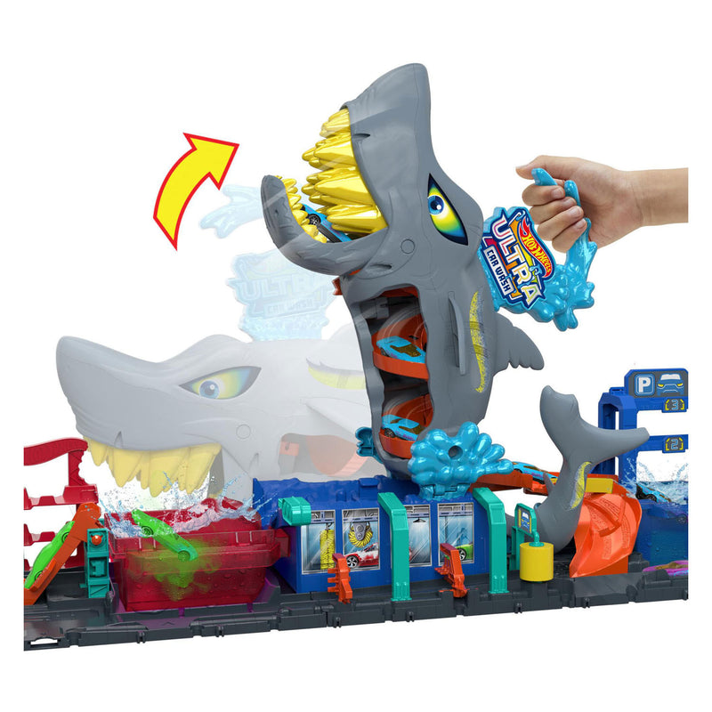 Load image into Gallery viewer, Hot wheels city ultra shark car wash
