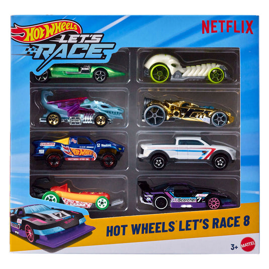 Hot wheels let's race 8-pack - uit de netflix serie