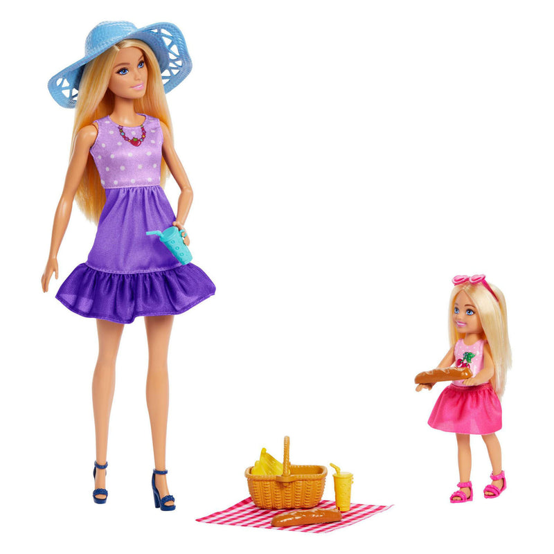 Afbeelding laden in galerijviewer, Mattel barbie malibu picknickset met chelsea pop
