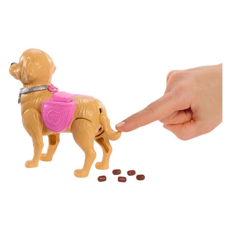 Load image into Gallery viewer, Barbie malibu wandelpuppy speelgoedset - pop en hond die kan poepen en accessoires
