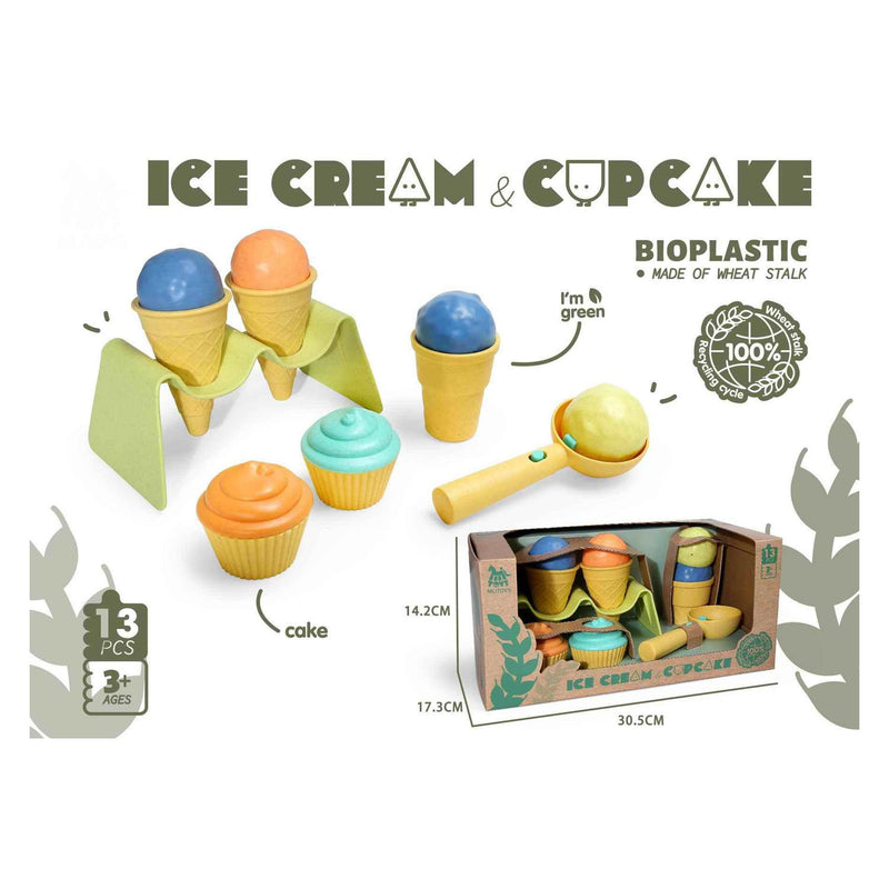 Load image into Gallery viewer, Bio ijsjes en cupcakes set - 13dlg.
