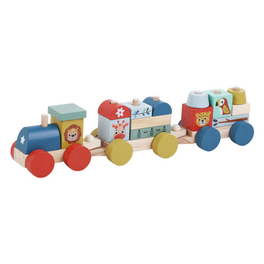 Houten trein - 18dlg.
