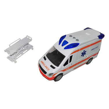 Ambulance met licht en geluid - 27cm