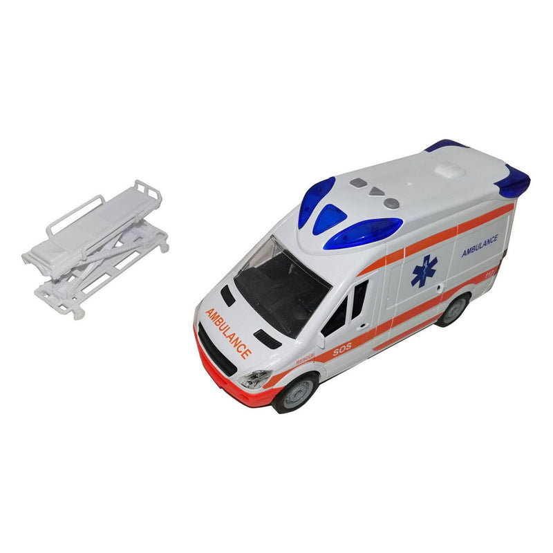 Load image into Gallery viewer, Ambulance met licht en geluid - 27cm
