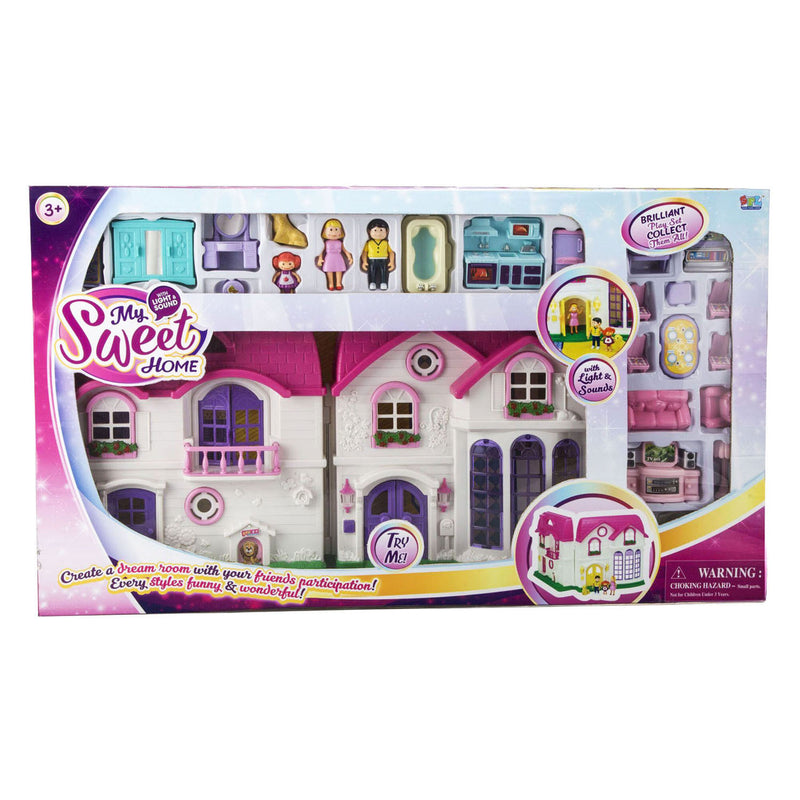Load image into Gallery viewer, My sweet home poppenhuis met licht en geluid
