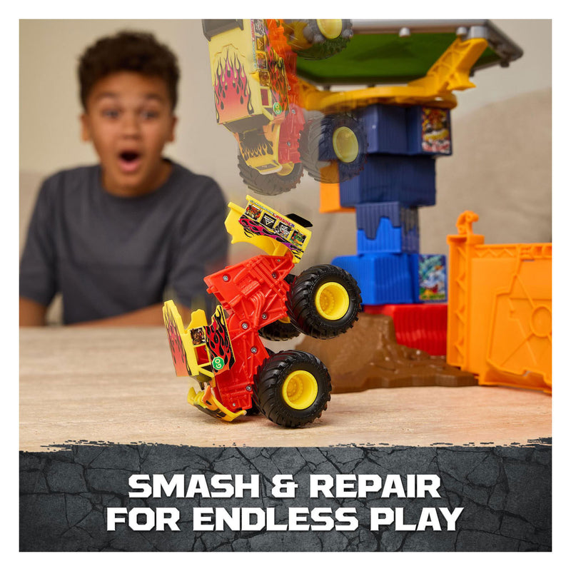 Load image into Gallery viewer, Monster jam spin master speelgoed crash course set met monstertruck 1:64.
