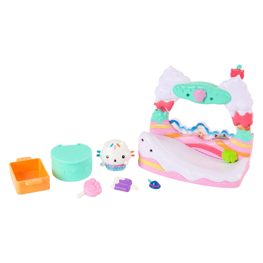 Gabby's poppenhuis gabby’s poppenhuis de film – cakey cat’s zoete balkon met speelfiguur accessoires