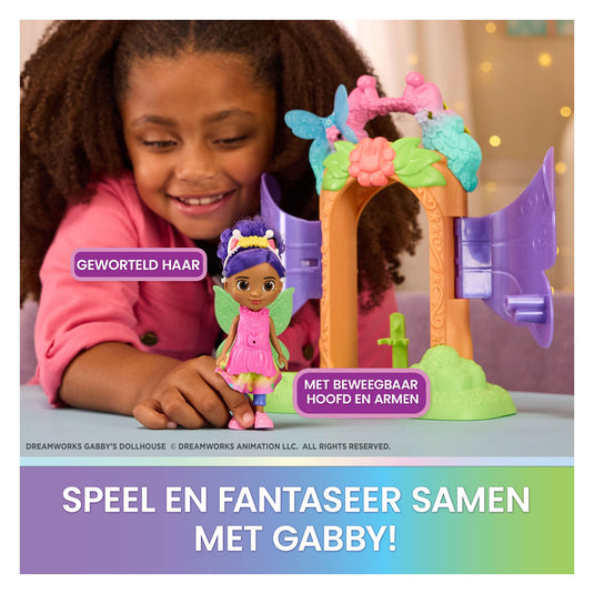 Gabby's poppenhuis feeënlandia - magische onthulling speelset met transformeerfunctie accessoires