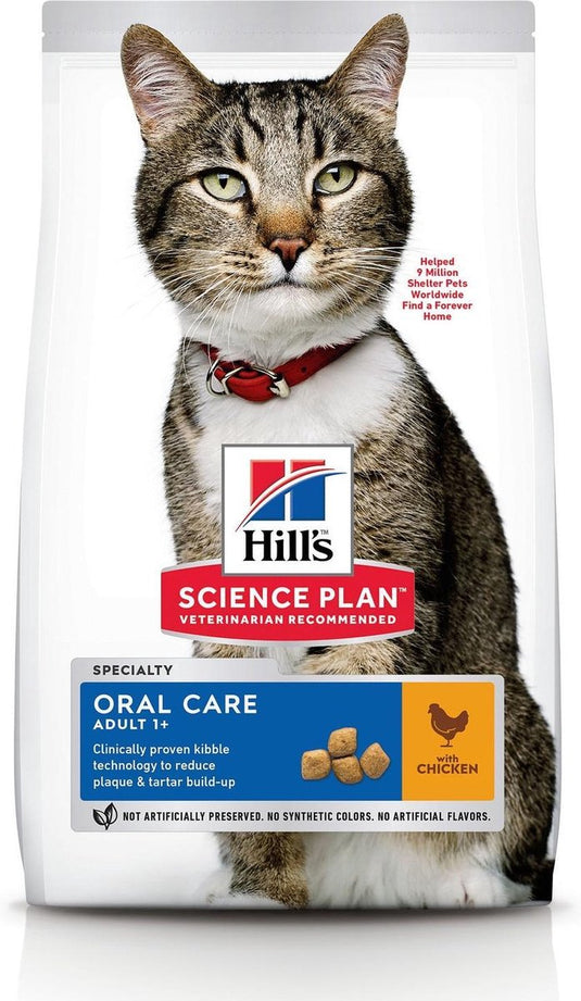 Hill's science plan kattenvoer oral care adult kip 1,5 kg