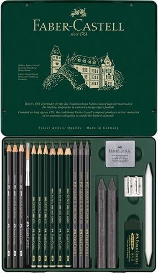 Faber-castell grafietset - pitt - 19-delig - fc-112973