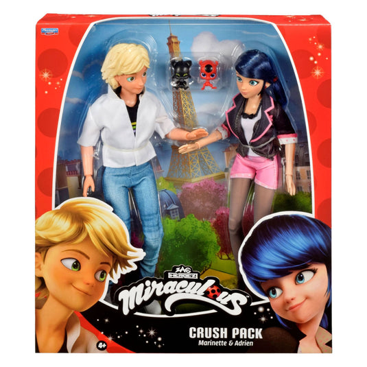 Bandai miraculous marinette adrien poppenset - 26 cm