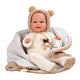 Elegance babyto babypop beige berenpakje met dekentje - 35 cm
