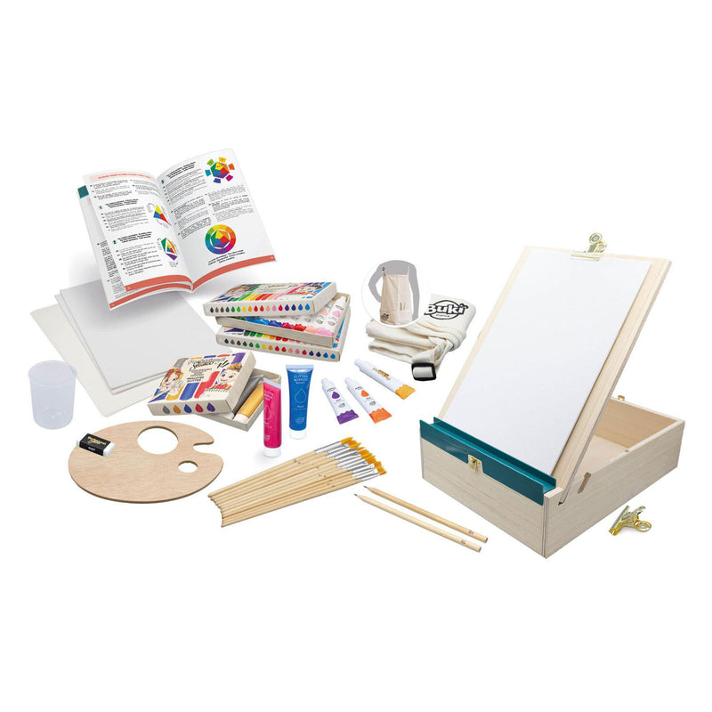 Afbeelding laden in galerijviewer, Buki france hobbydoos professionele atelier verf set
