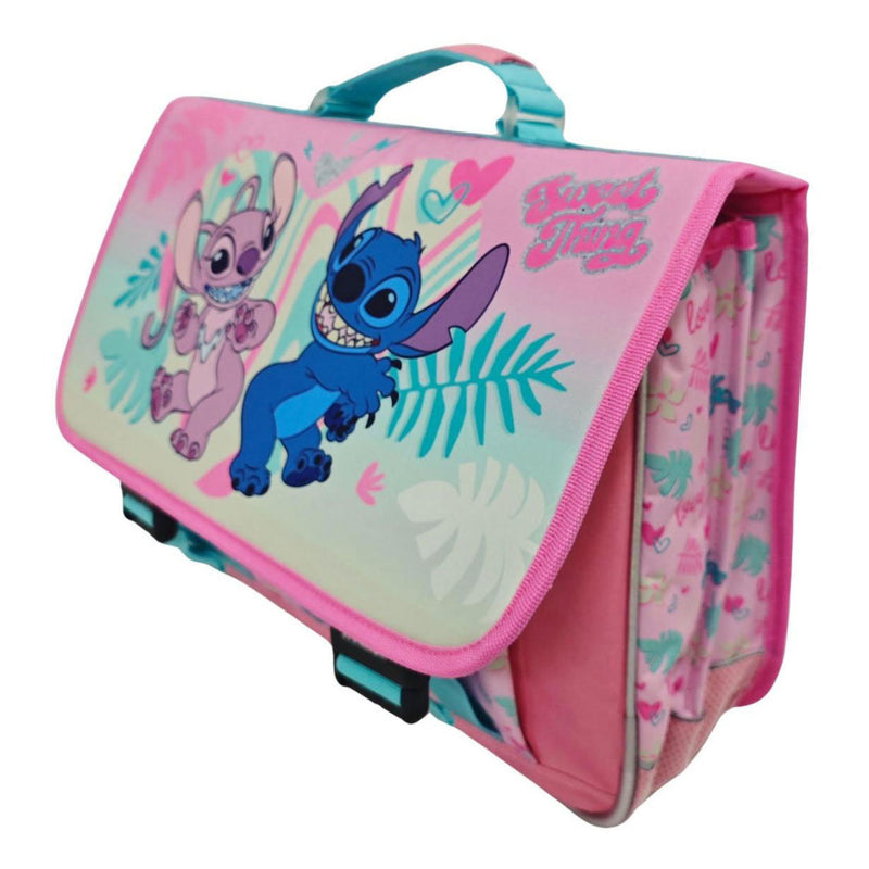 Load image into Gallery viewer, Disney stitch love schooltas met 2 compartimenten met voorvak
