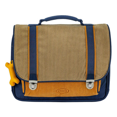 Stones and bones corduroy khaki honey cassis boekentas