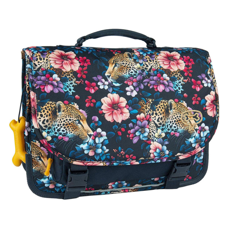 Load image into Gallery viewer, Stones and bones floral ambush indigo cedar schooltas
