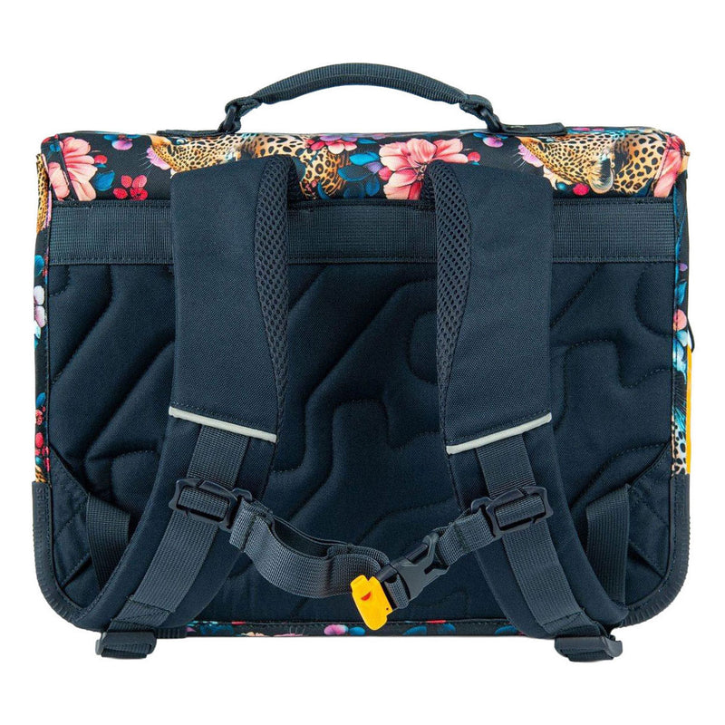 Load image into Gallery viewer, Stones and bones floral ambush indigo cedar schooltas
