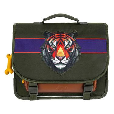Stones and bones tiger facet khaki lake schooltas