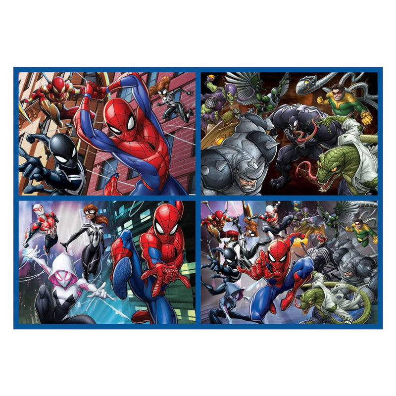 Load image into Gallery viewer, Educa spider-man legpuzzel 4-in-1 - 50-80-100-150st
