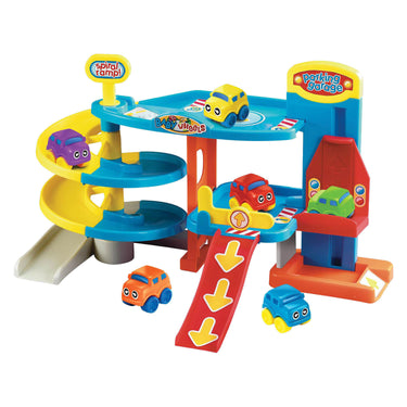 Baby wheel parkeer garage met 6 autos