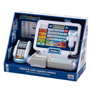 Klein toys - speelgoed kassa - incl. geluidseffecten, speelgoed munten, biljetten en credit card - meerkleurig