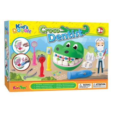 Kid's dough croco dentist klei speelset
