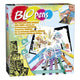 Blopens knutsel set babydieren met 8 blaaspennen