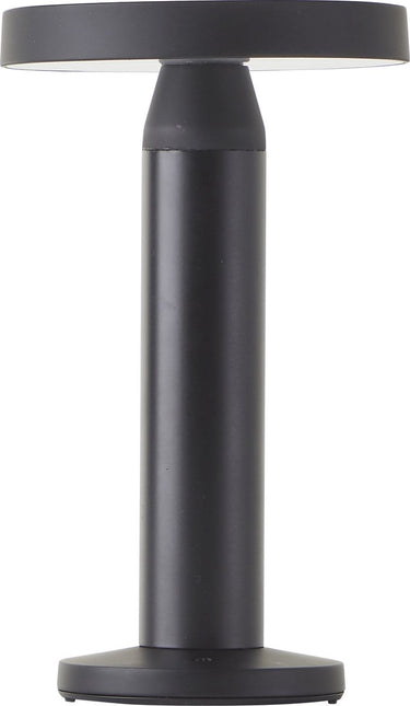 Brilliant magua - buiten tafellamp - led 2w - ø 22 cm - solar - 220 lm - 4000 k - dimbaar - ip44 - usb oplaadbaar - zwart