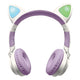 2-in-1 bluetooth koptelefoon met licht kattenoren