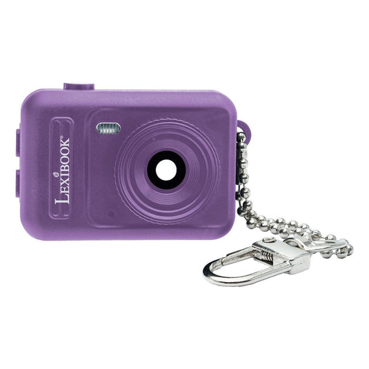 Mini digitale camera sleutelhanger paars