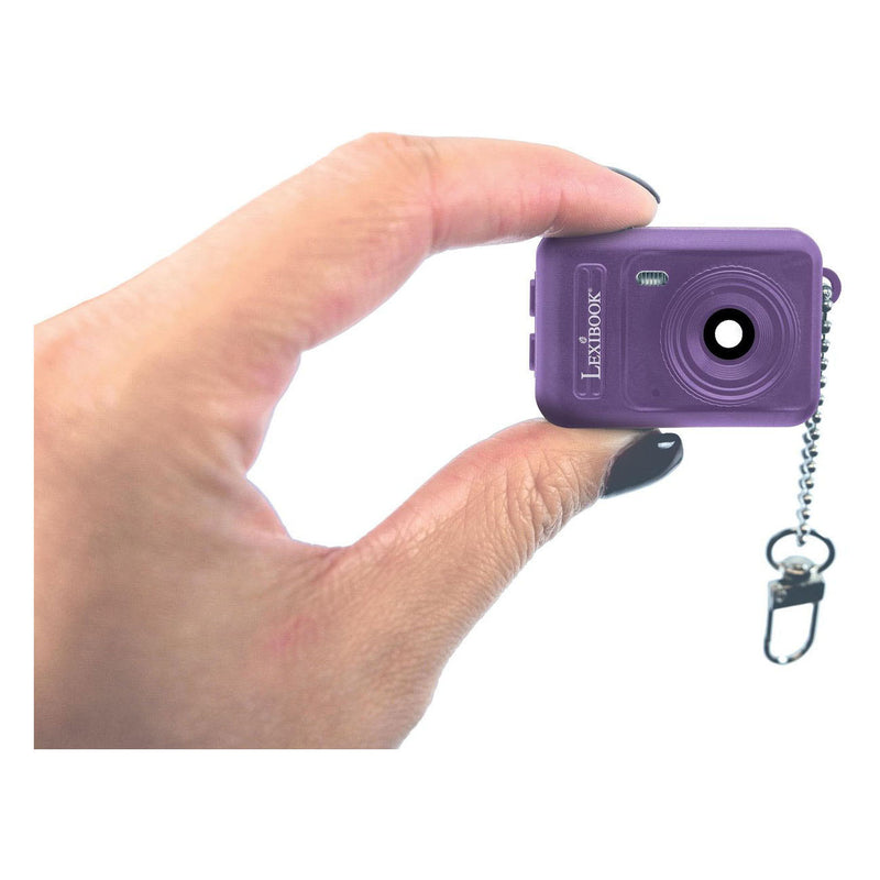 Load image into Gallery viewer, Mini digitale camera sleutelhanger paars

