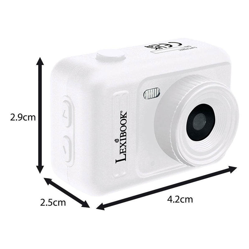 Load image into Gallery viewer, Lexibook sleutelhanger miniatuur digitale camera wit met ingebouwd flashgeheugen
